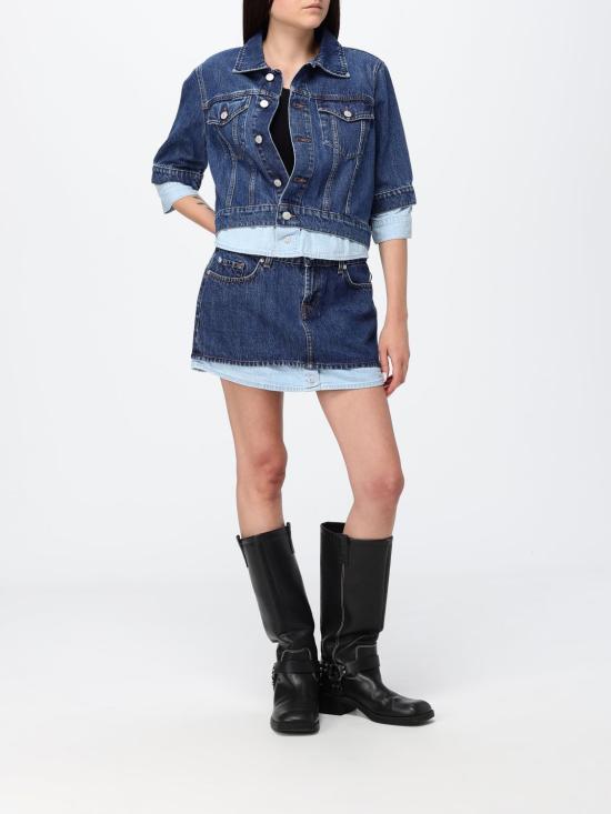 26SS 세븐포올맨카인드 스커트 7U7C0E52 3DM Blue - 7 FOR ALL MANKIND