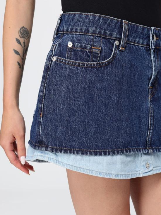 26SS 세븐포올맨카인드 스커트 7U7C0E52 3DM Blue - 7 FOR ALL MANKIND