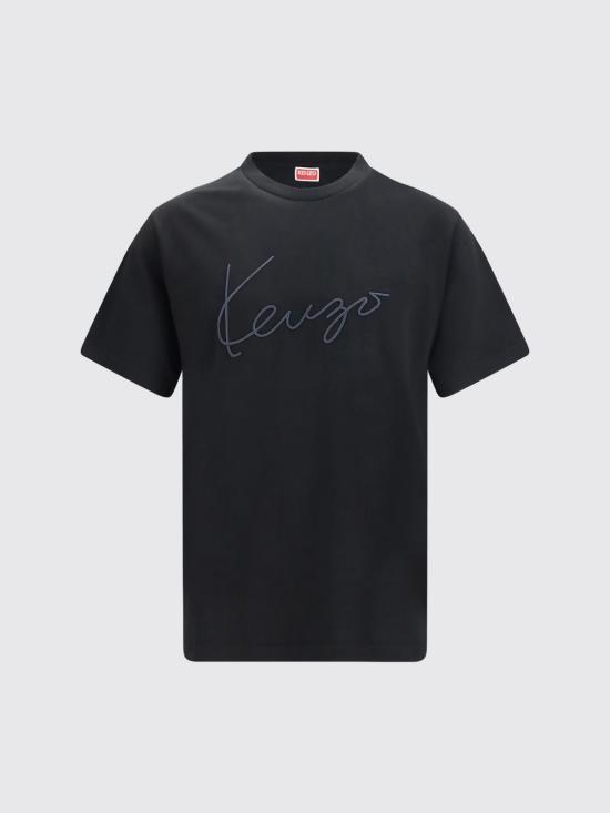 26FW 겐조 반팔 티셔츠 FG65TS2864SG 99J Black - KENZO