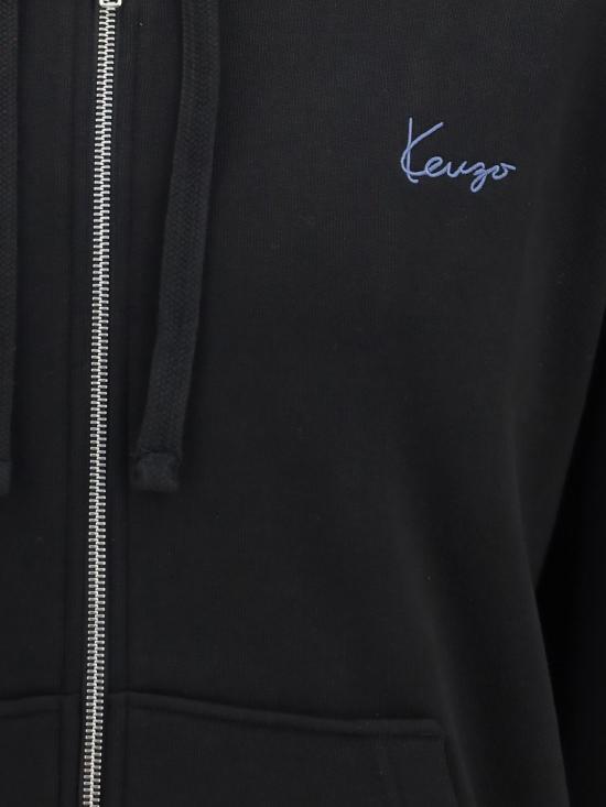 26FW 겐조 후드 티셔츠 FG65HO2644MJ 99J Black - KENZO
