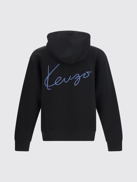 26FW 겐조 후드 티셔츠 FG65HO2644MJ 99J Black - KENZO