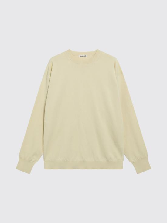 26SS 오라리 긴팔 티셔츠 A26SP02KA YELLOW BEIGE Yellow - AURALEE