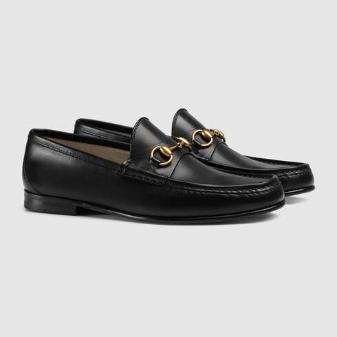 26FW 구찌 1953 홀스빗 레더 로퍼 307929BLM001000 Black