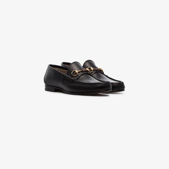 26FW 구찌 1953 홀스빗 레더 로퍼 307929BLM001000 Black - GUCCI