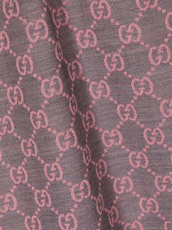 26FW 구찌 GG 자카드 니트 스카프 1334833G2001272 Pink - GUCCI
