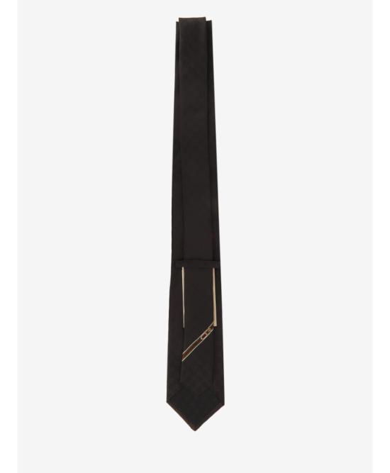 26FW 구찌 GG 패턴 실크 타이 4565204B0021000 Black - GUCCI
