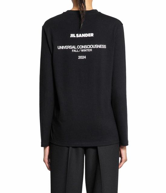 26FW 질샌더 긴팔 티셔츠 10059788026142 BLACK - JIL SANDER