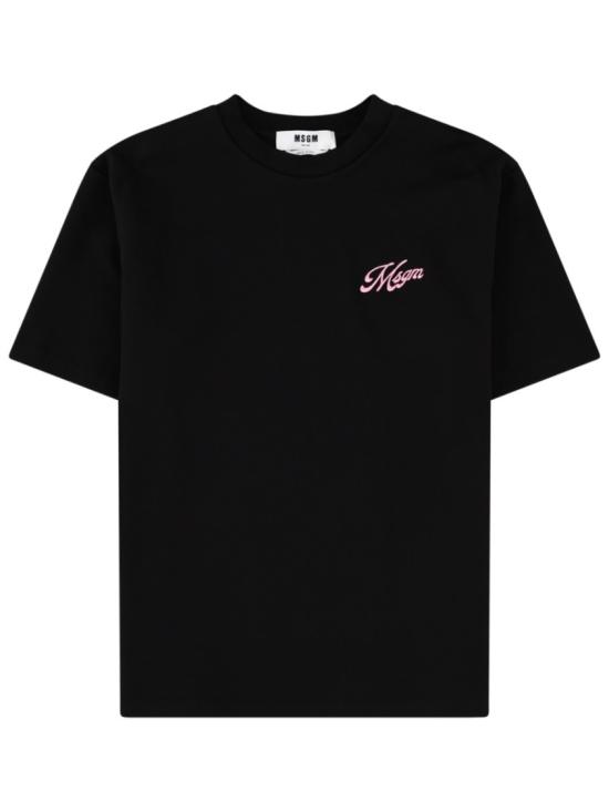 26SS 엠에스지엠 반팔 티셔츠 4041MDM113 26712699 Black