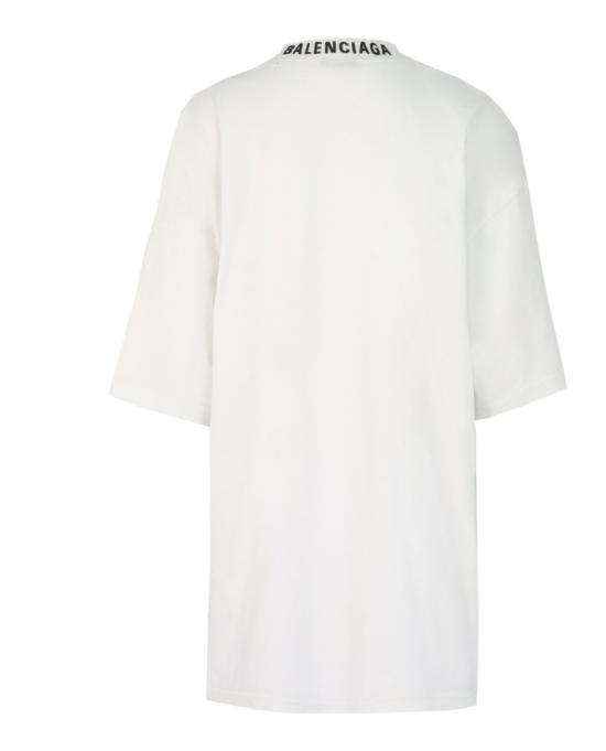  발렌시아가 미디움 핏 티셔츠 739784 TOVF4 9081 10531 M White - BALENCIAGA