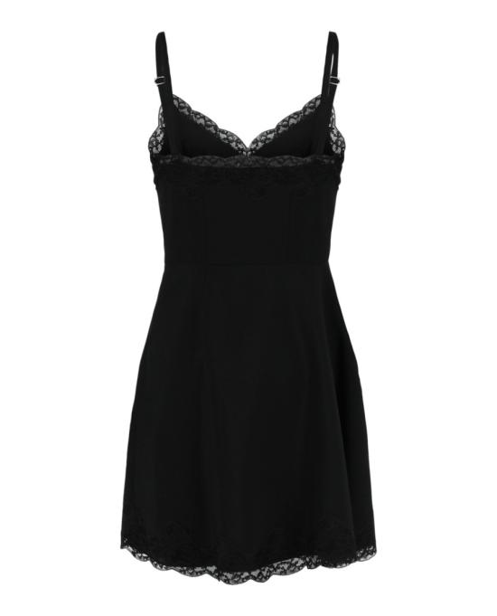  알렉산더 맥퀸 미디 원피스 709251 QJACX 1000 00002 44 Black - ALEXANDER MCQUEEN