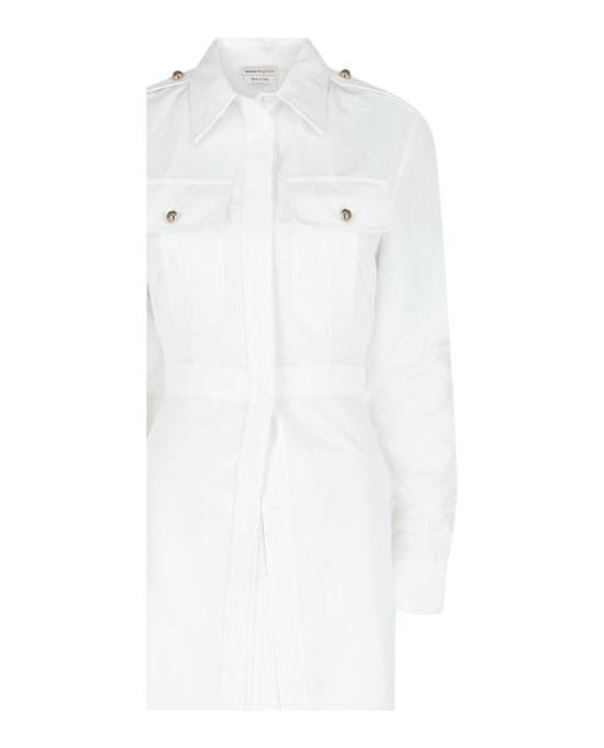  알렉산더 맥퀸 롱 원피스 749230 QAABC 9000 10145 38 White - ALEXANDER MCQUEEN