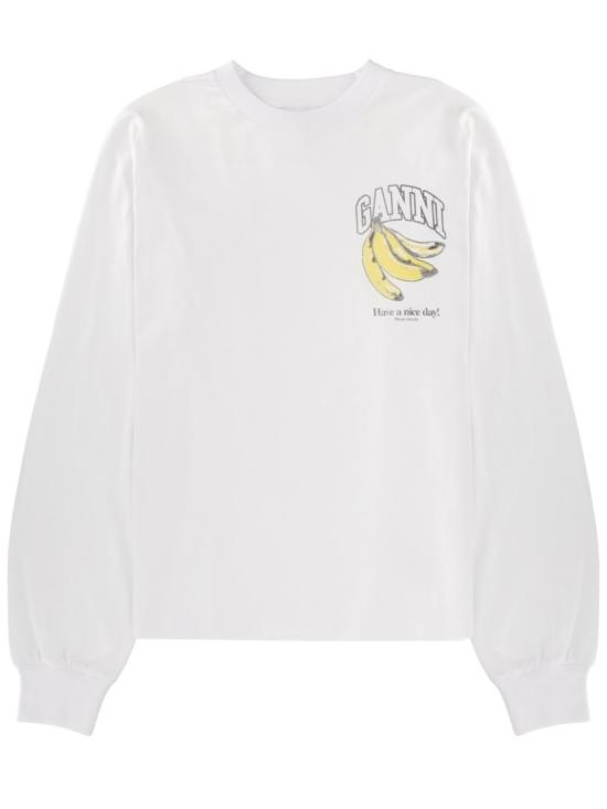 26SS 가니 롱슬리브 프루트 티셔츠 A1050059 151 White