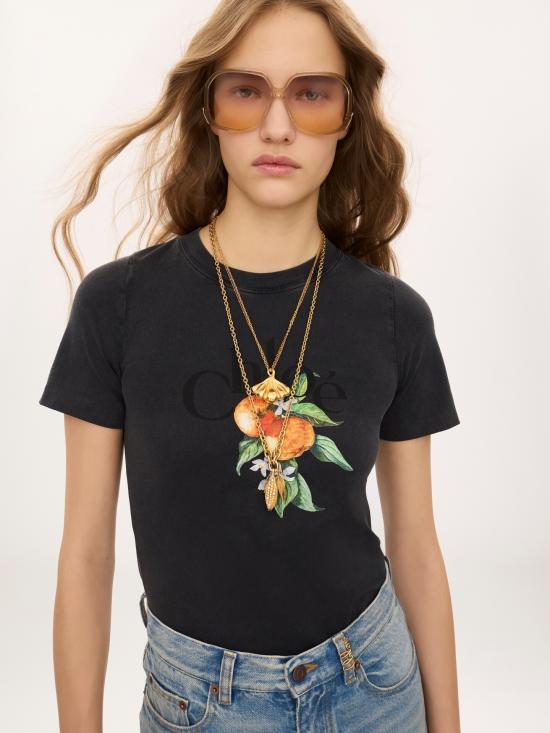 26FW 끌로에 반팔 티셔츠 CH26AJH08988 070 NERO - CHLOE