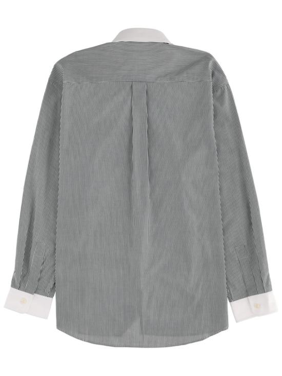 25FW 스포티앤리치 긴팔 셔츠 SI01961302ST71 FORESTSTRIPED Grey - SPORTY & RICH