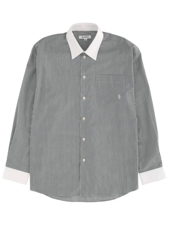 25FW 스포티앤리치 긴팔 셔츠 SI01961302ST71 FORESTSTRIPED Grey
