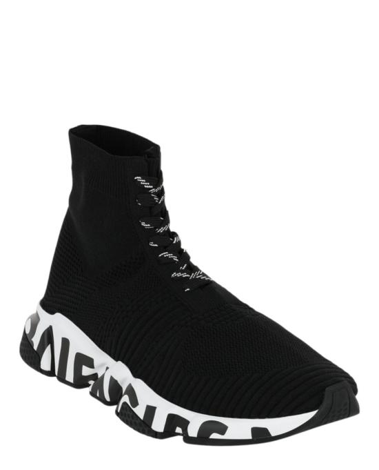  발렌시아가 스피드 레이스 업 리사이클 니트 스니커즈 617251 W2DB7 1015 00008 41 Black - BALENCIAGA