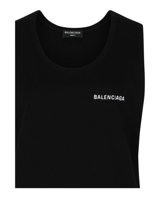  발렌시아가 루즈 탱크탑 697880 TMVM3 1070 00008 XS Black - BALENCIAGA