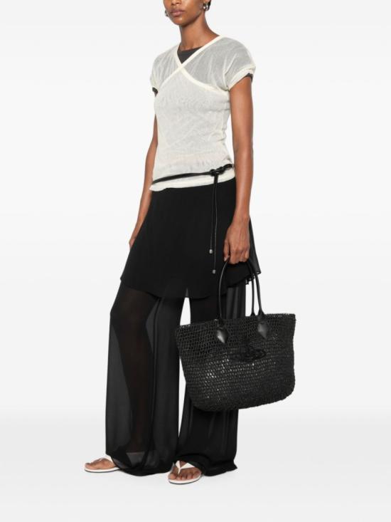 26SS 비비안웨스트우드 토트백 4D03000DU W01GT N401 Black - VIVIENNE WESTWOOD