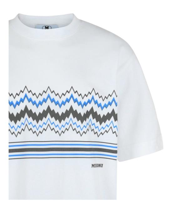 엠 미쏘니 반팔 티셔츠 S24UL01 BJ00O9 S01HN 10546 S White - M MISSONI