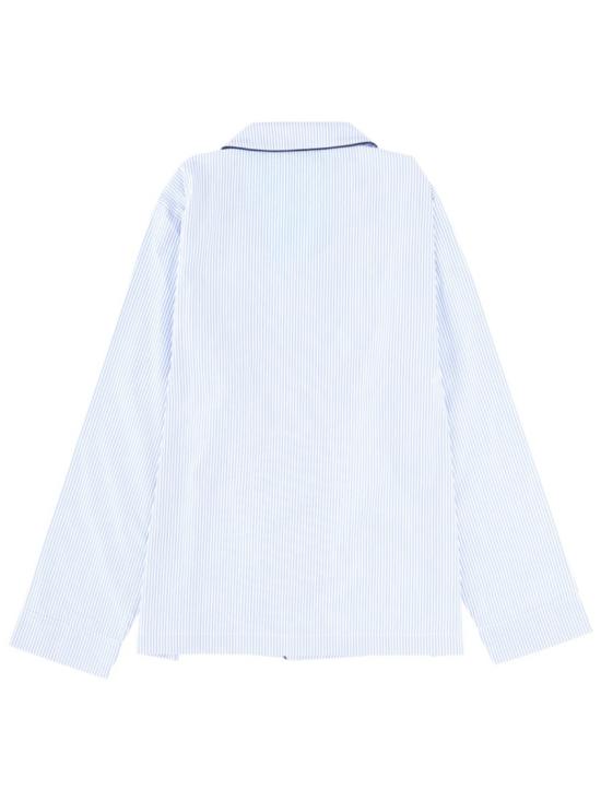 25FW 스포티앤리치 긴팔 셔츠 SI02164243ST02 BLUESTRIPE Blue - SPORTY & RICH