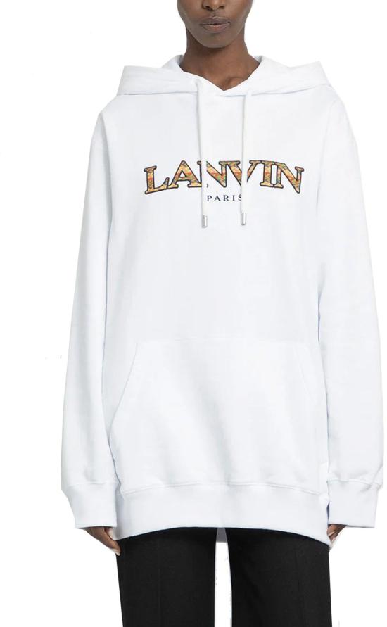 26FW 랑방 후드 티셔츠 10059786944798 WHITE - LANVIN