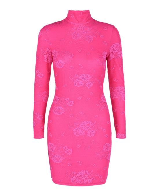  발렌시아가 미디 원피스 702193 TWG01 6840 60892 38 Pink - BALENCIAGA