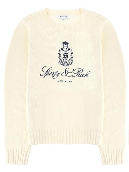 25FW 스포티앤리치 스웨터 WS06566205WH37 ECRU Neutrals