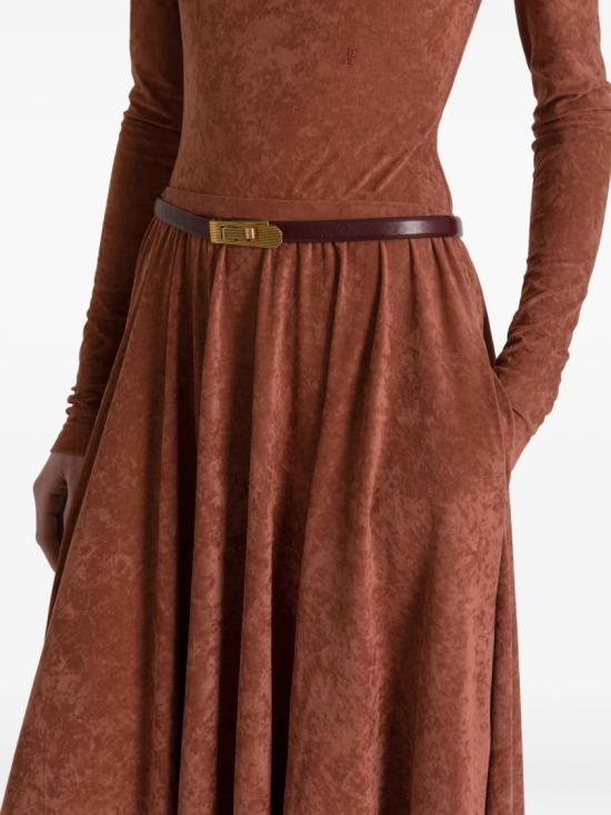 26FW 알베르타 페레티 롱 스커트 U A0104 6645 Brown - ALBERTA FERRETTI