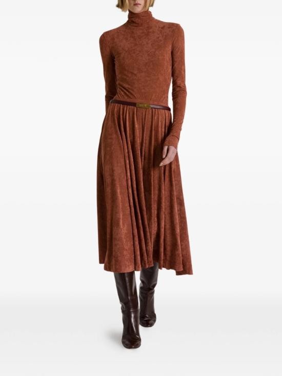 26FW 알베르타 페레티 롱 스커트 U A0104 6645 Brown - ALBERTA FERRETTI