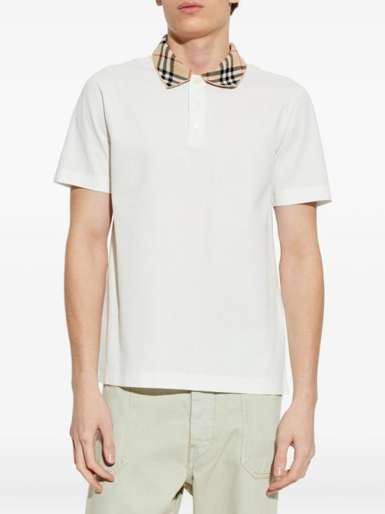 26FW 버버리 폴로 티셔츠 8126966 White - BURBERRY