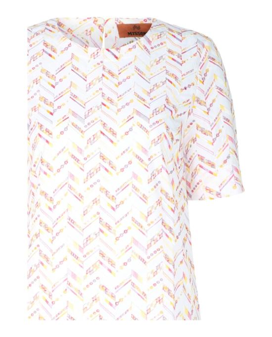  엠 미쏘니 미디 원피스 S24UG08 BW00SV SM9DW 92115 L White - M MISSONI