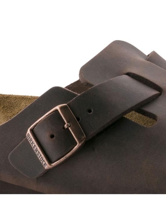 26SS 버켄스탁 보스턴 오일드 레더 클로그 860133 Black - BIRKENSTOCK
