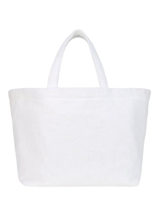  발렌시아가 타월 패브릭 점보 라지 토트백 743152 2AAFP 9104 10004 NS White - BALENCIAGA