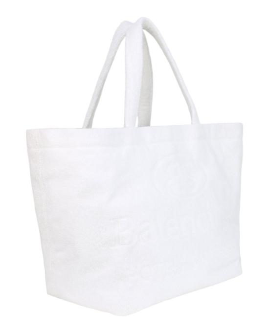  발렌시아가 타월 패브릭 점보 라지 토트백 743152 2AAFP 9104 10004 NS White - BALENCIAGA