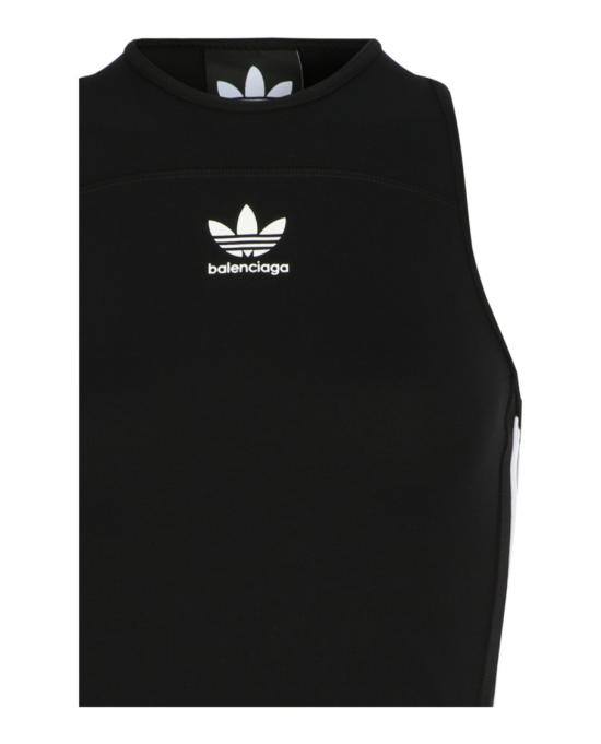  발렌시아가 발렌시아가 x 아디다스 애슬레틱 탱크 탑 712288 TTK21 1000 00002 34 Black - BALENCIAGA