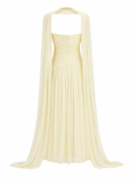  셀프 포트레이트 롱 원피스 SS26 265X Y YELLOW Neutrals - SELF PORTRAIT