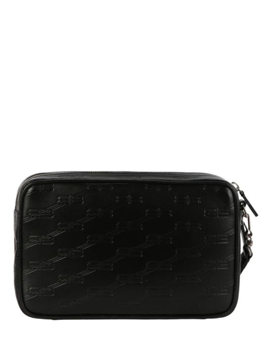  발렌시아가 시그니처 더블 집 카프스킨 파우치 644432 210JS 1000 00002 NS Black - BALENCIAGA