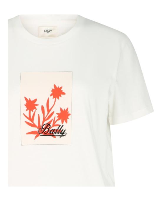  발리 반팔 티셔츠 WOU00C 7S319 I0B5 10344 M White - BALLY