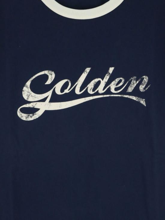 26FW 골든구스 반팔 티셔츠 GMP02761 P002624 83134 Blue - GOLDEN GOOSE