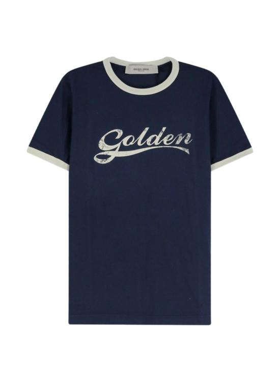 26FW 골든구스 반팔 티셔츠 GMP02761 P002624 83134 Blue