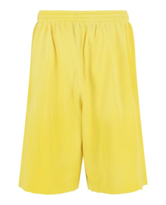  발렌시아가 디스트레스트 코튼 스웨트 쇼츠 657062 TJVN8 7200 70009 L Yellow - BALENCIAGA