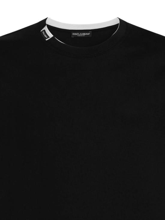26FW 돌체앤가바나 반팔 티셔츠 G8TW5T FU7EQ Black - DOLCE & GABBANA