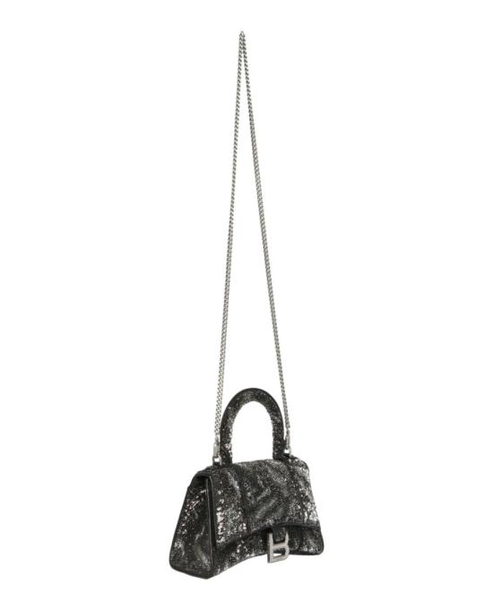  발렌시아가 아워글래스 핸드백 706836 210FB 1061 00476 NS Black - BALENCIAGA