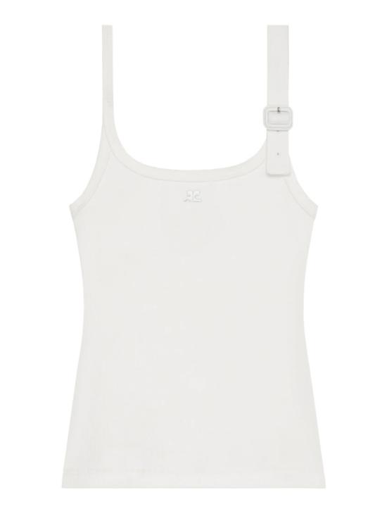 26SS 쿠레쥬 버클 90'S 립 탱크탑 126JDE153 JS01940001 White