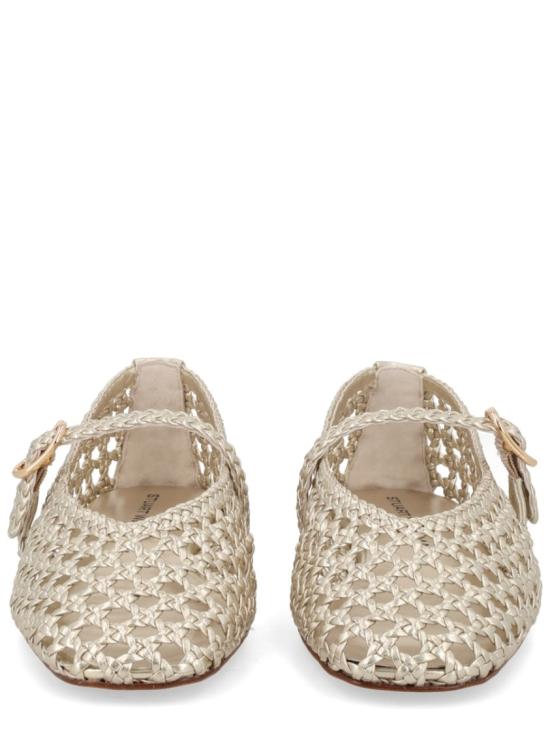26SS 스튜어트 와이츠먼 플랫 슈즈 SN722 LIO Gold - STUART WEITZMAN