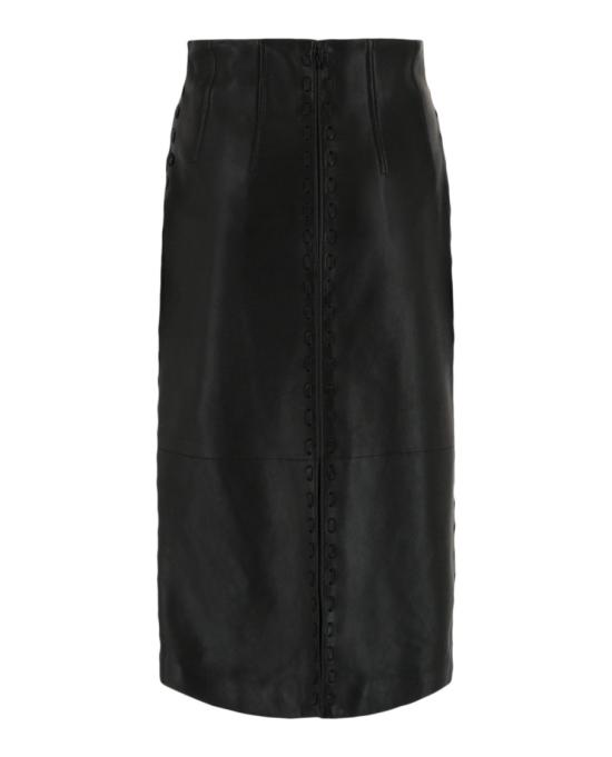  알렉산더 맥퀸 롱 스커트 688578 Q5AHW 1000 00002 42 Black - ALEXANDER MCQUEEN