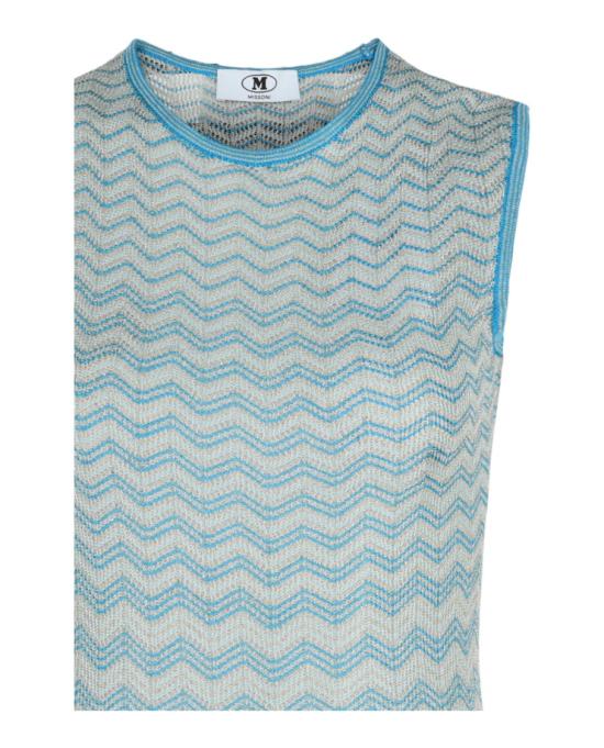  엠 미쏘니 숏 원피스 S24UG1E BK01E5 S72OK 40941 L White - M MISSONI