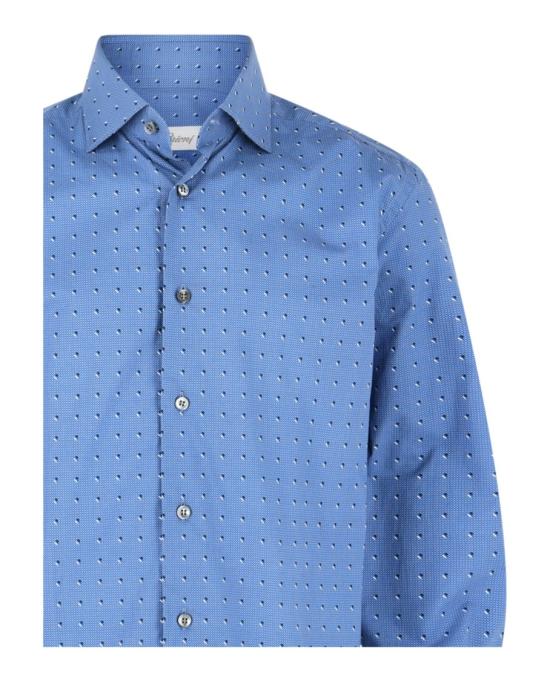  브리오니 긴팔 셔츠 RCH10L P008A 4341 40009 40 Blue - BRIONI