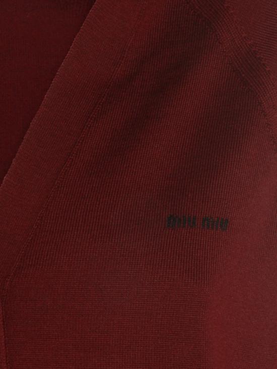 26FW 미우미우 가디건 MMF02Z 16WJ Red - MIU MIU
