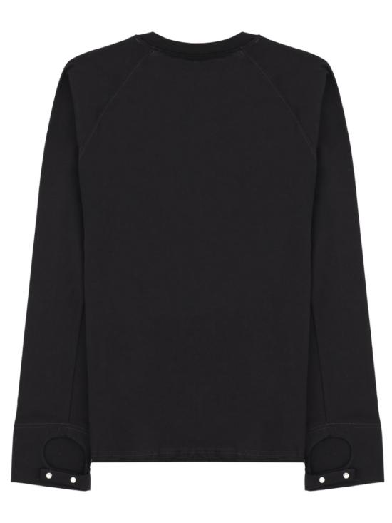 26SS 디젤 T-KAUKO 바이커 넥 스트랩 티셔츠 A22982 0DECG9XX Black - DIESEL